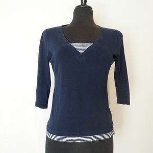 *SALE* Ralph Lauren NAvy Blue Jersey Knit Top